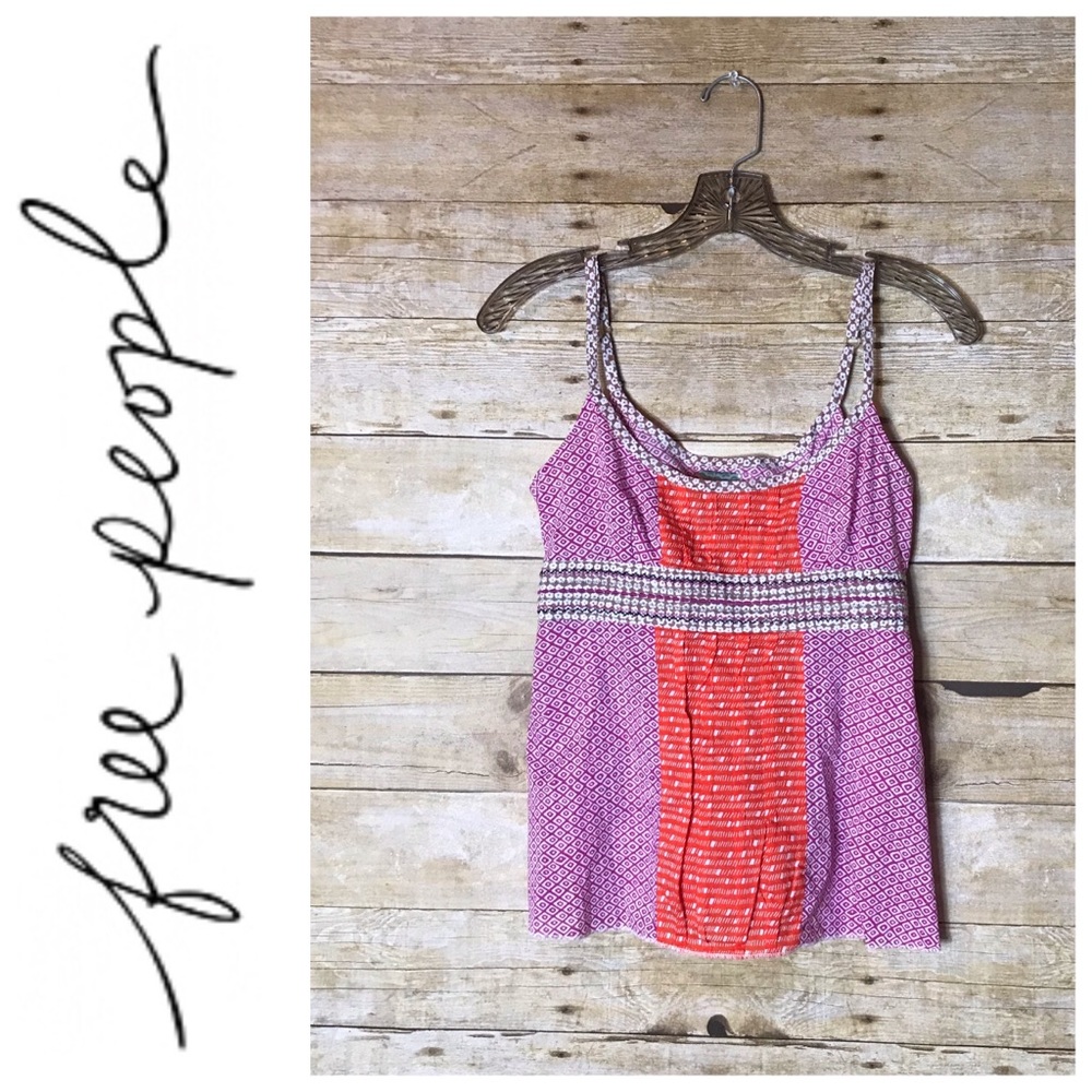 Free People Multicolored Tank Top EUC